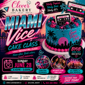 The Miami Vice themed Cake Class!
