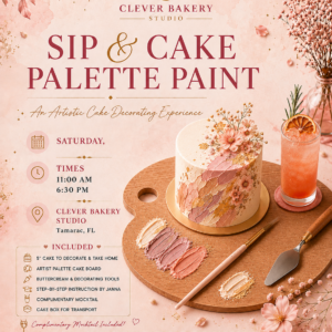 Sip & Cake: Palette Paint  Cake  Class